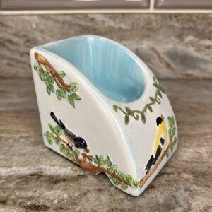 Vintage 2003 Phone Where Cell Phone Holder Ceramic Hand Painted